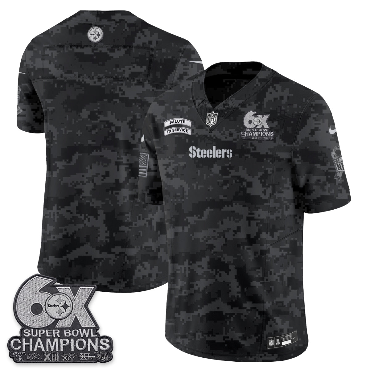 Pittsburgh Steelers 2026 Salute to Service Edition Vapor Jersey V3- Stitched