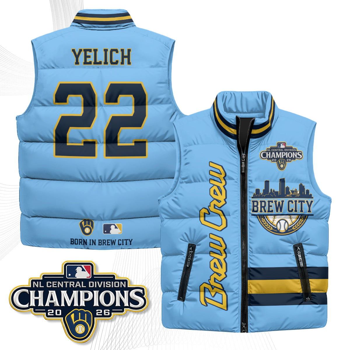 MIL "Brew City" Puffer Vest - Printed V3