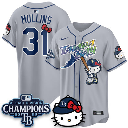 TB x Meow KT 2026 AL East Champs Vapor Jersey - Stitched