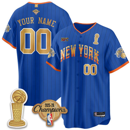 NYK Champions Night Baseball Custom Vapor Jersey - Stitched