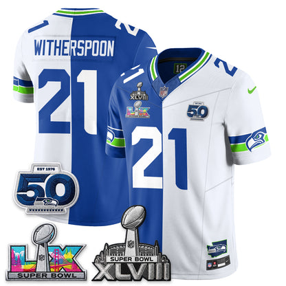 Seattle Seahawks SB LX Champs Split Edition Vapor Jersey - Stitch