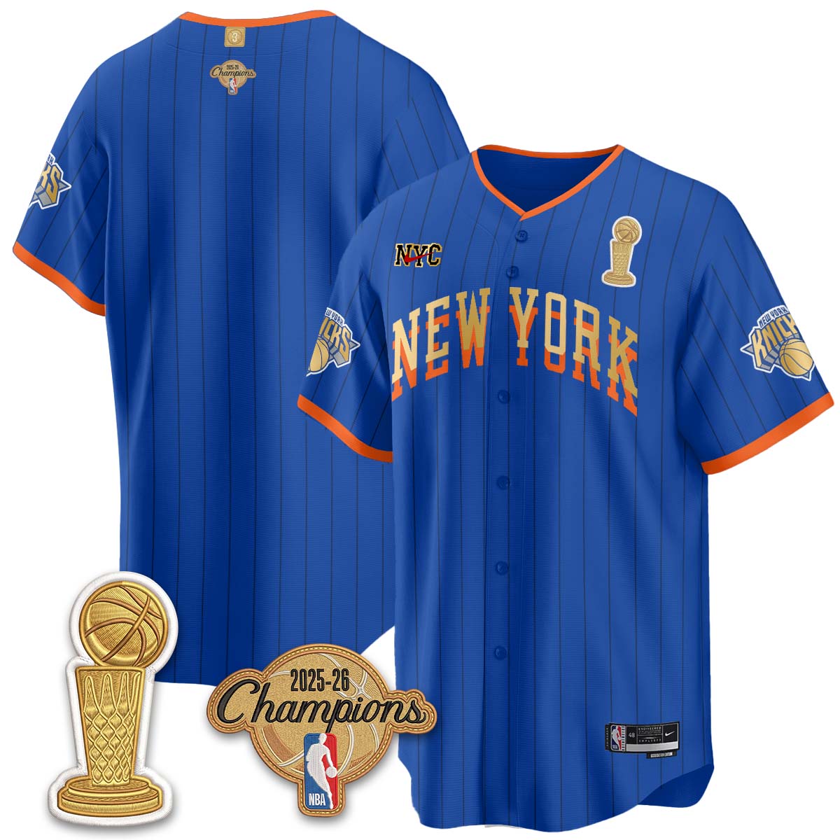 NYK Champions Night Baseball City 25/26 Jersey - Stitched