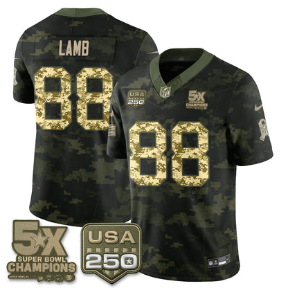 DAL 2026 Salute to Service Edition Vapor Jersey V2- Stitched
