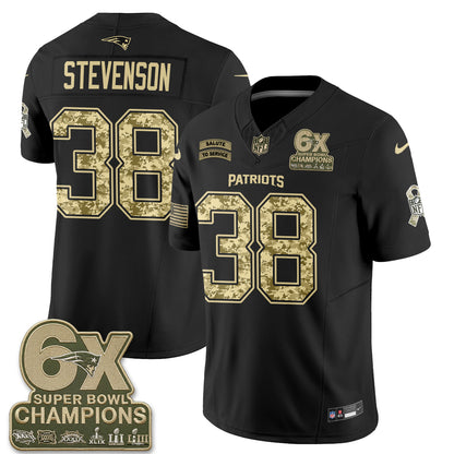New England Patriots 2026 Salute to Service Vapor Jersey V2- Stitched
