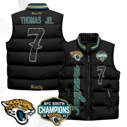 Jacksonville Jaguars 2026 Rivalries Puffer Vest - Printed