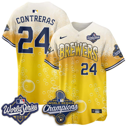 MIL "Pitcher & Pint" 2026 WS Champions Vapor Jersey - Stitched (#32 Tiktok)