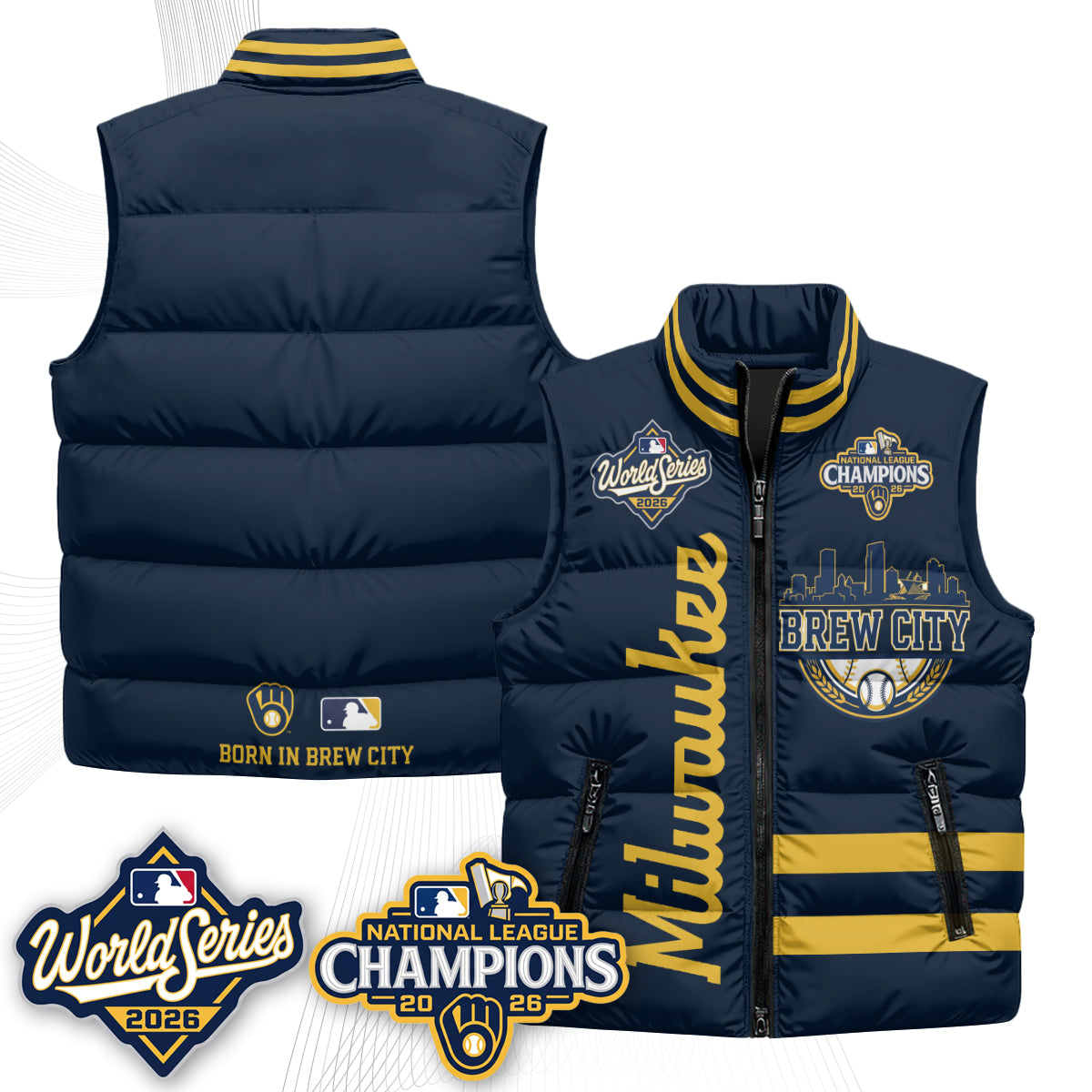 MIL 2026 NL Champions Puffer Vest - Printed