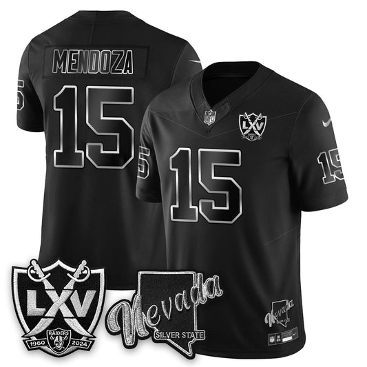 LVR Fernando Mendoza No.1 #15 Silver Edition Jersey - Stitched