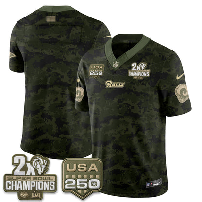 LAR 2026 Salute To Service Vapor Jersey - All Stitched