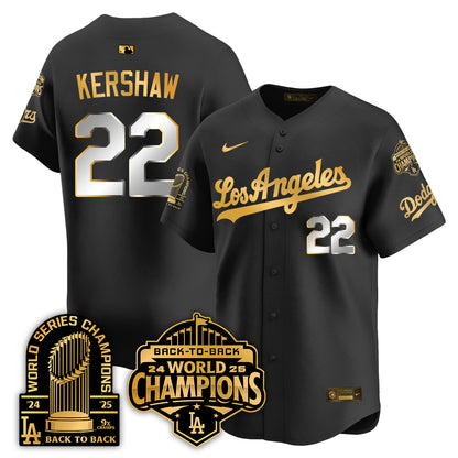 LAD Gold Collection Limited Gold Jersey - 9x & B2B Champs - All Stitched