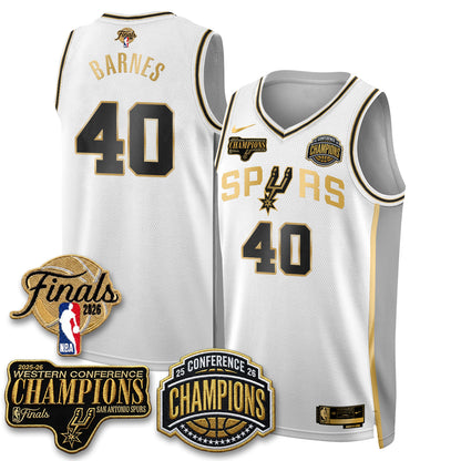 SAS 2026 NBA Western Conference Champions Vapor Special Edition Jersey - Stitched (1)