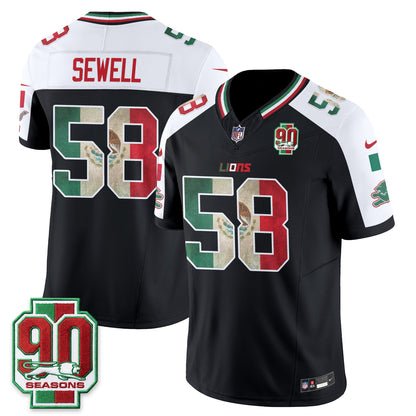 DET Mexico Edition Vapor Jersey - Stitched