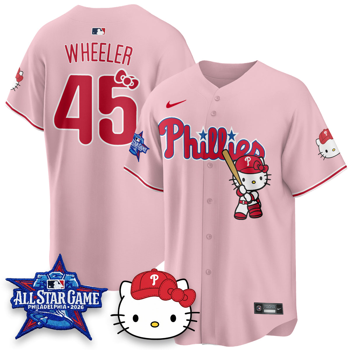 Philadelphia Phillies x Meow Kitty Vapor Limited Jersey V2- Stitched