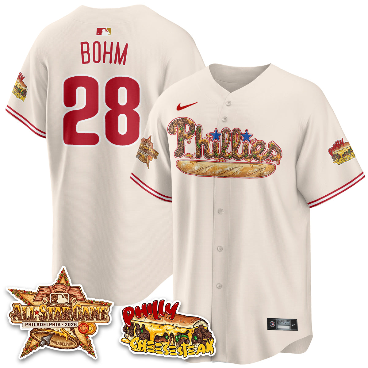 Philadelphia Phillies Cheesesteak Edition Vapor Limited Jersey - Stitched