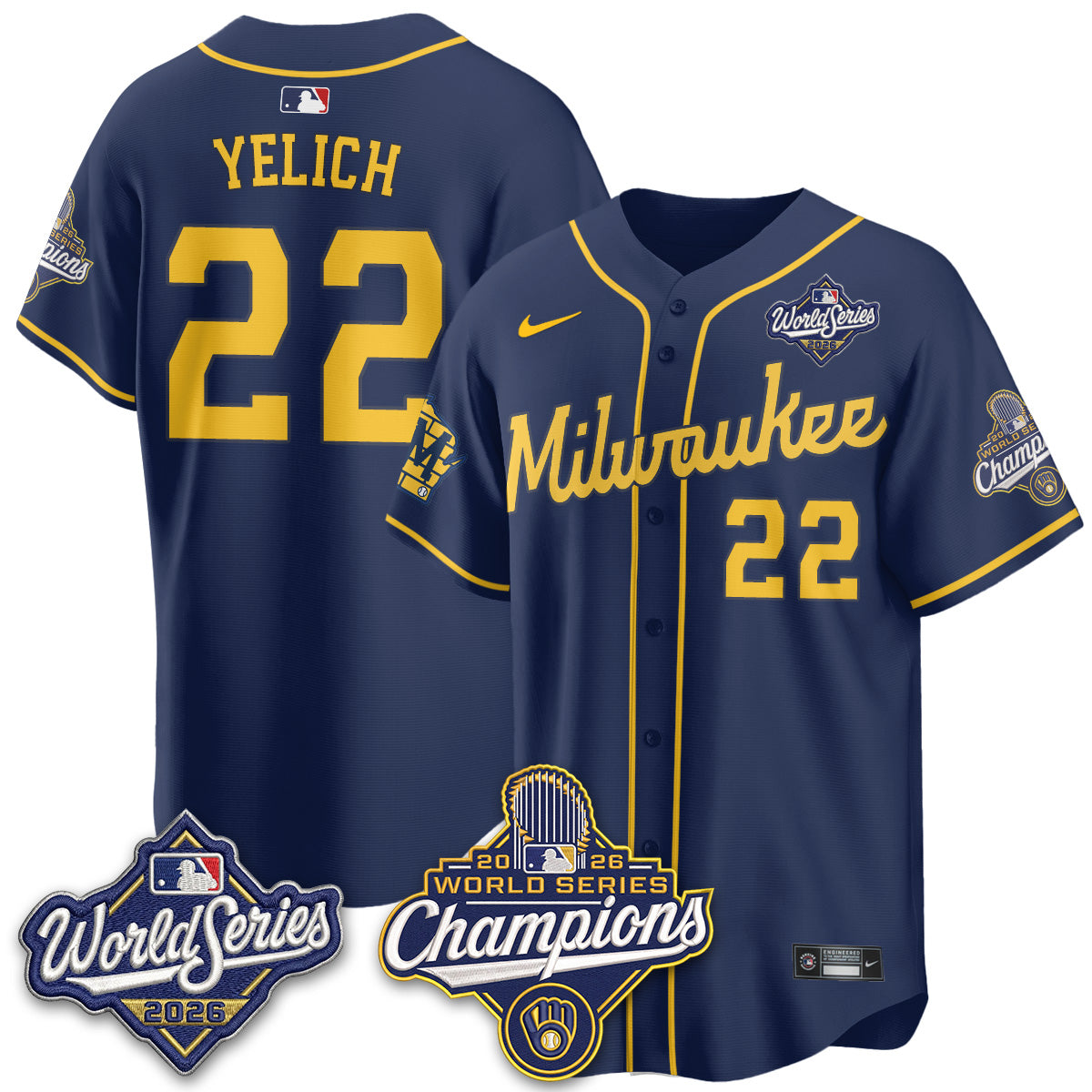 MIL 2026 WS Champions Vapor Home Jersey - Stitched (#11)