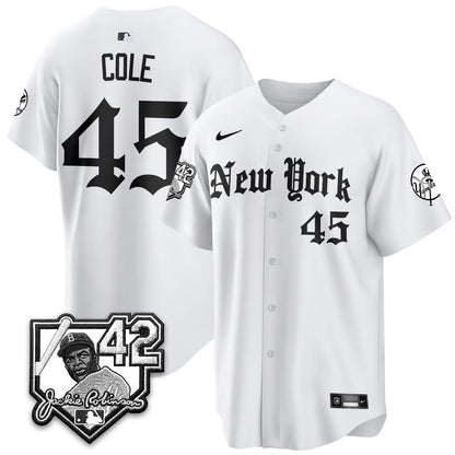 NYY 2026 Jackie Robinson Day Gothic Vapor Limited Jersey - All Stitched