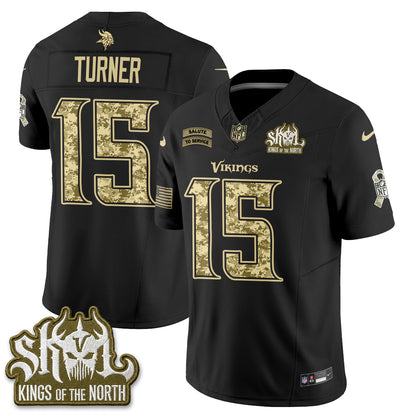 Minnesota Vikings 2026 Salute to Service V2 Vapor Jersey - Stitched