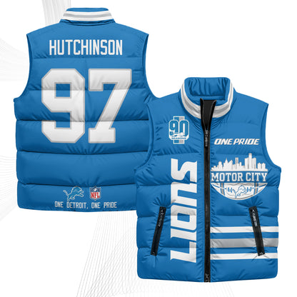 DET Motor City Puffer Vest - Printed
