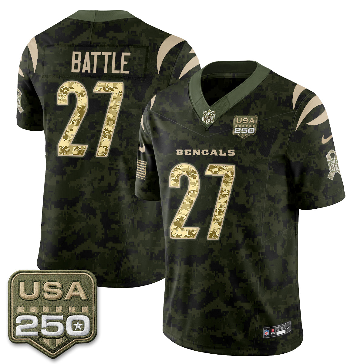 CIN 2026 Salute to Service Vapor Jersey - Stitched