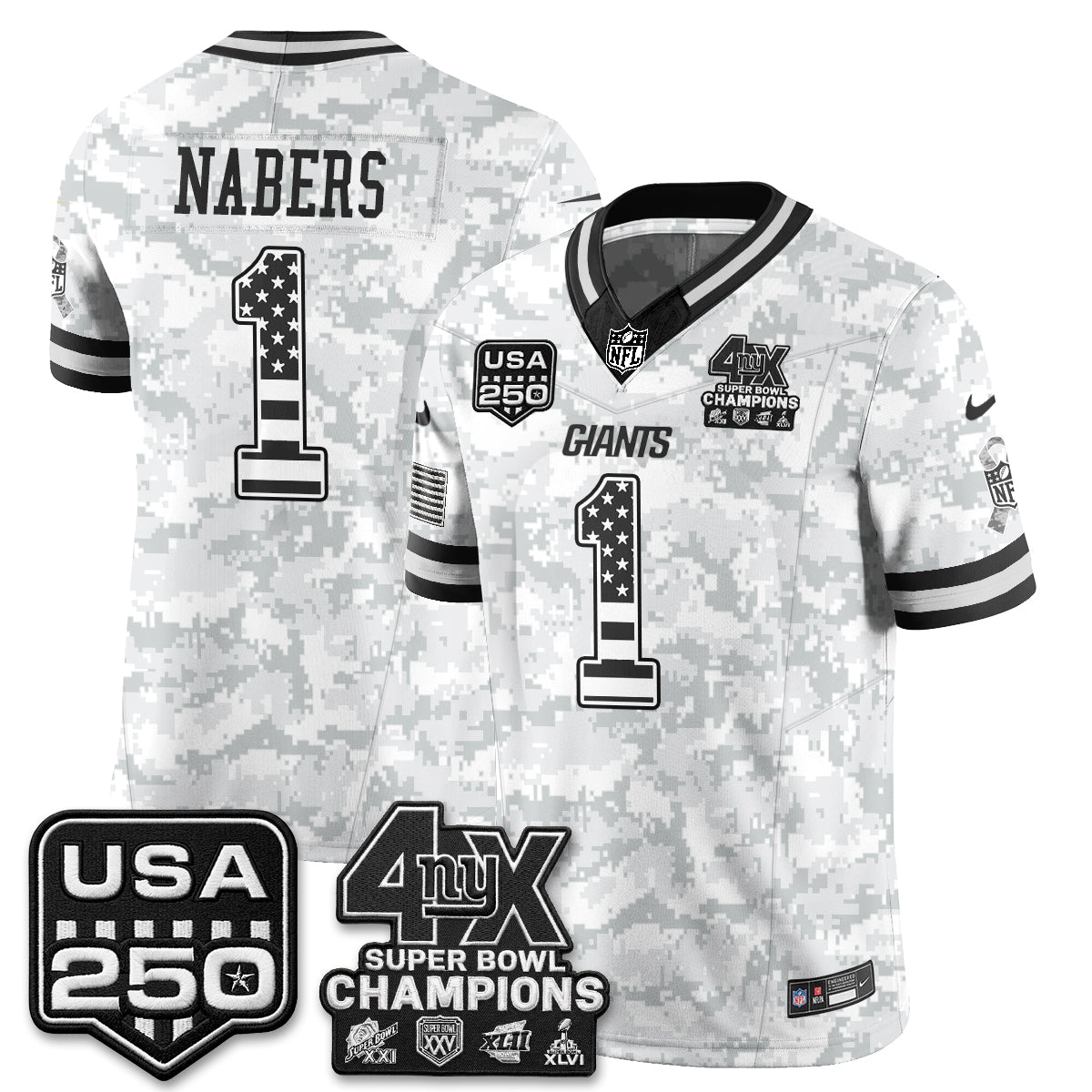NYG 2026 Salute To Service Vapor Jersey - Stitched