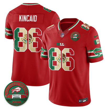 Buffalo Bills Mexico Edition Vapor Jersey - Stitched