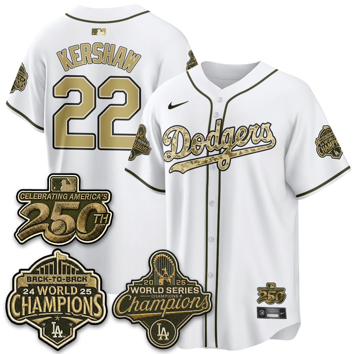 LAD Military Appreciation Game Day Jersey -All Stitched