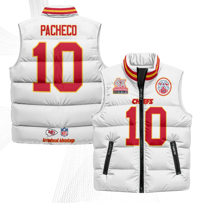 KC 4X Champs Gold Edition Puffer Vest - Printed