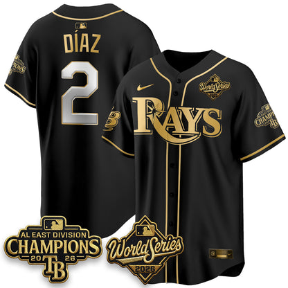 TB 2026 AL Champions Black Gold Edition Vapor Jersey - Stitched (V3)