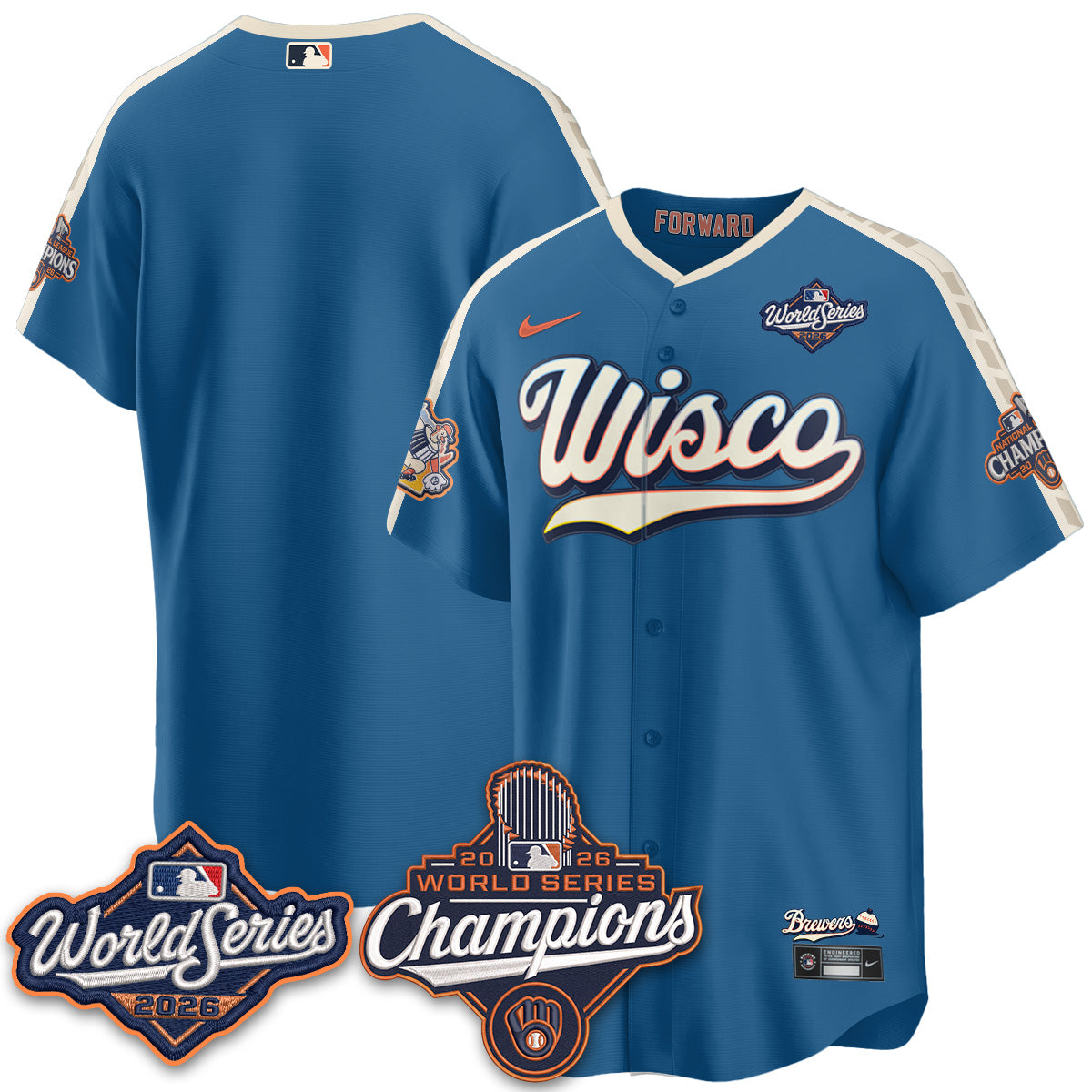 MIL 2026 WS Champions Vapor Home Jersey - Stitched (#11)