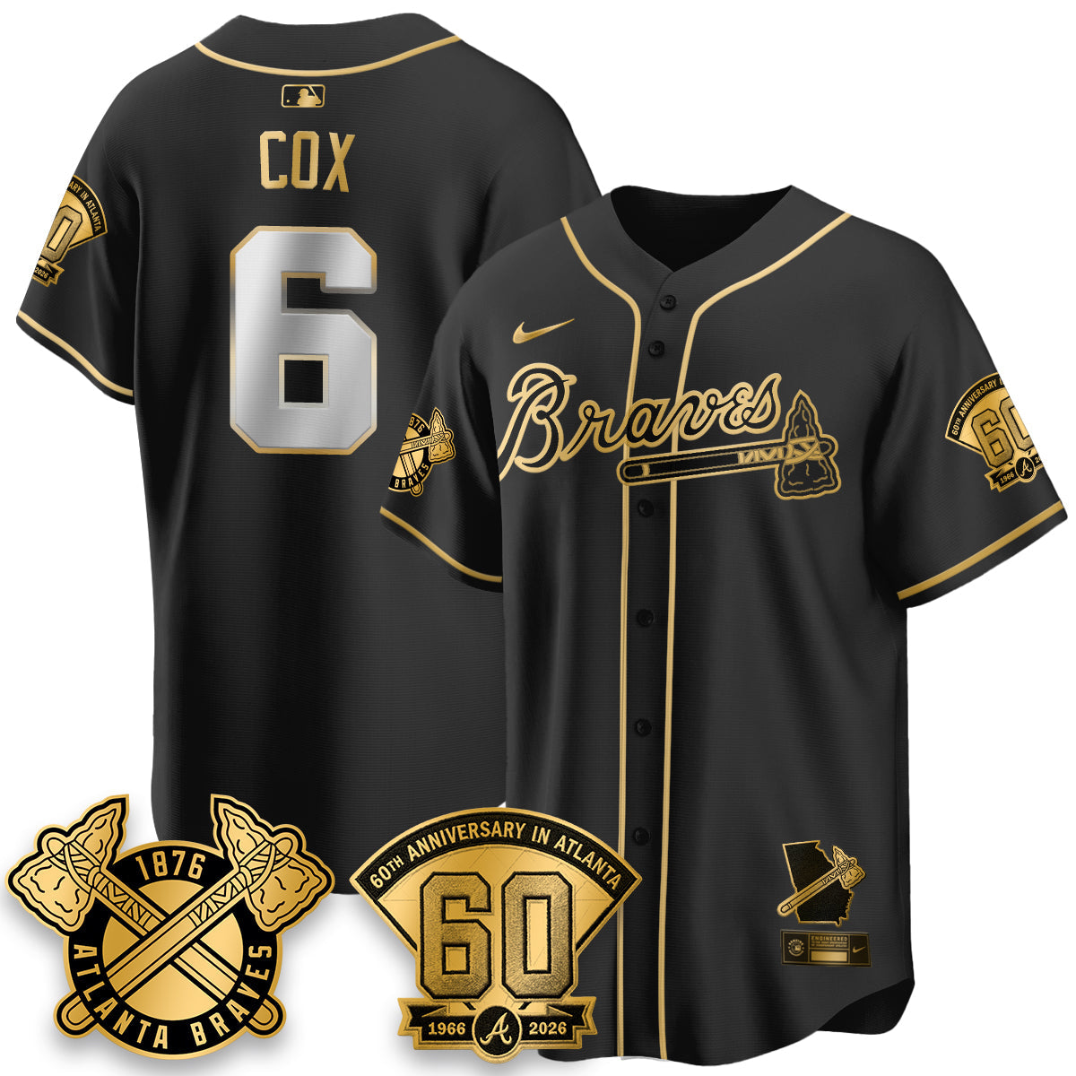 ATL 60th Anniversary Silver Edition Vapor Limited Jersey - All Stitched