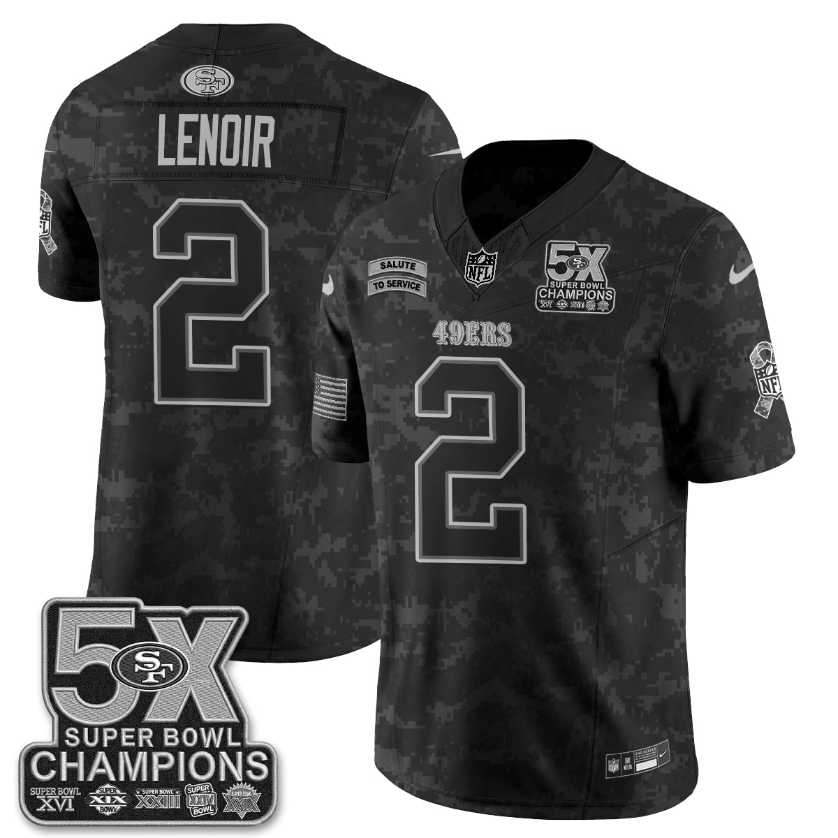 SF 2026 Salute to Service V2 Vapor Jersey - Stitched