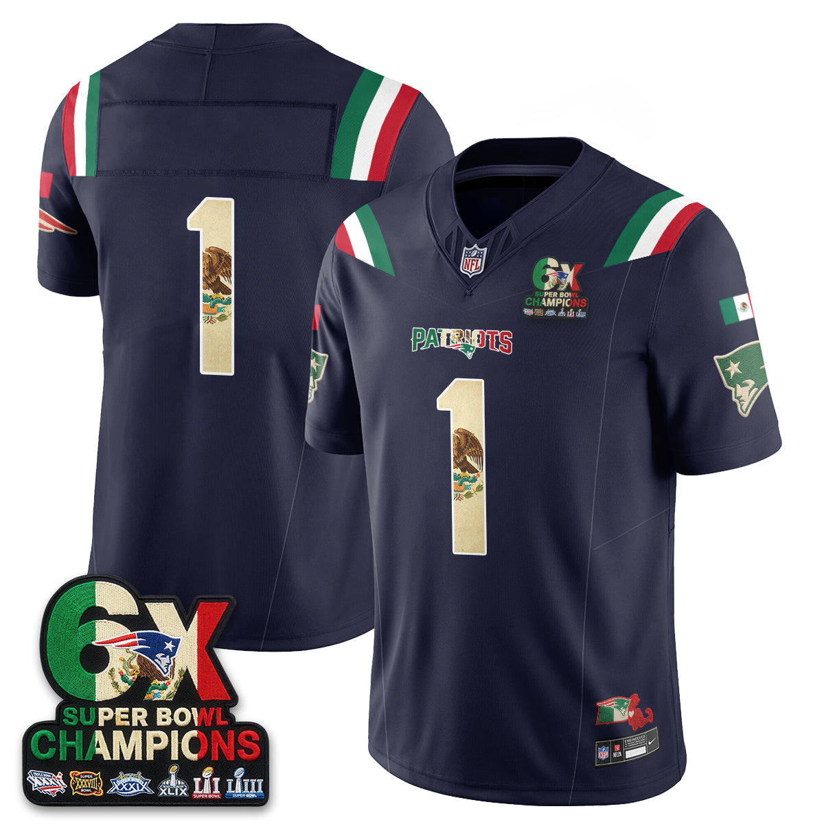 NE Mexico Edition Vapor Jersey - Stitched