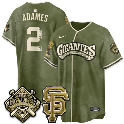 SF New Era Olive 2026 Armed Forces Day Jersey - All Stitched