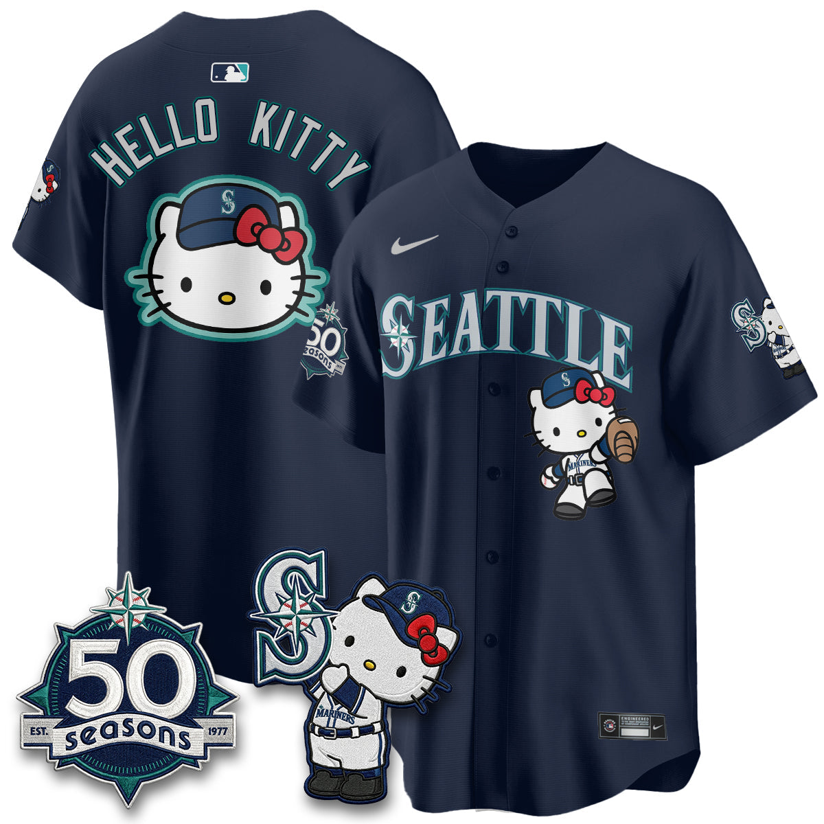 SEA x Meow KT Night Limited Teal Jersey - All Stitched