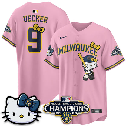 MIL NL Central Champs x Meow KT Vapor Pink Jersey - Stitched
