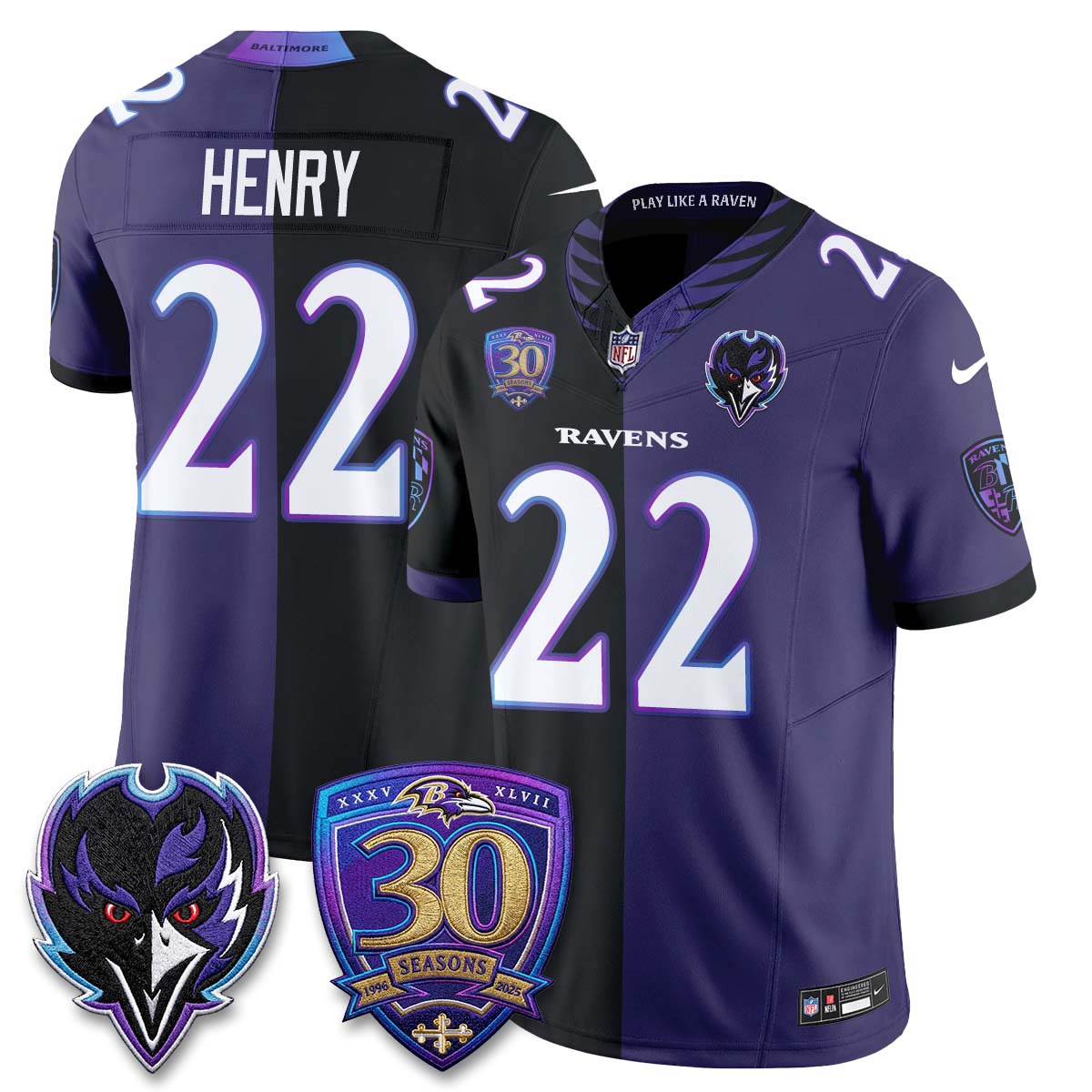 BAL The Next Flight Split Vapor Jersey - Stitched