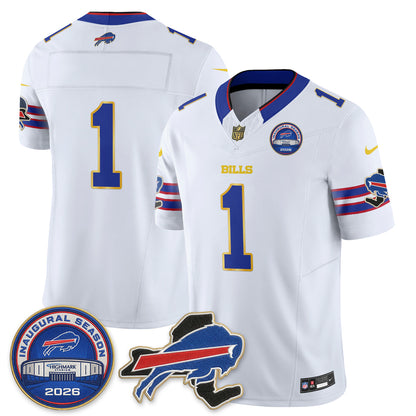 BUF 2026 Royal Gold Trim Edition Vapor Jersey - Stitched