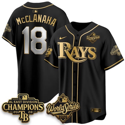 TB 2026 AL Champions Black Gold Edition Vapor Jersey - Stitched (V3)