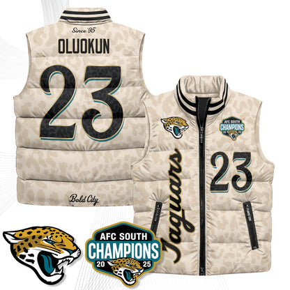 Jacksonville Jaguars 2026 Rivalries Puffer Vest - Printed