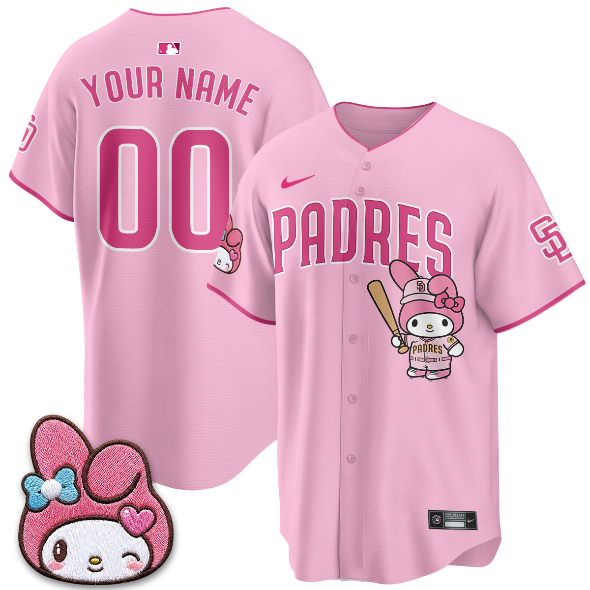 SD x Pink Sanrio Friend Vapor Custom Jersey - Stitched