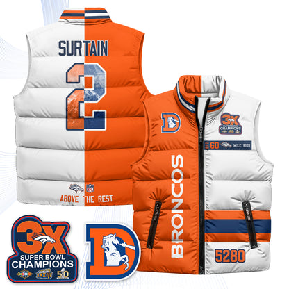 DEN "Mile High" Puffer Vest - Printed
