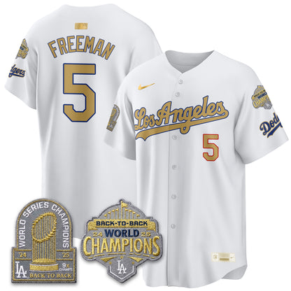 LAD Gold Collection Limited Gold Jersey - 9x & B2B Champs - All Stitched