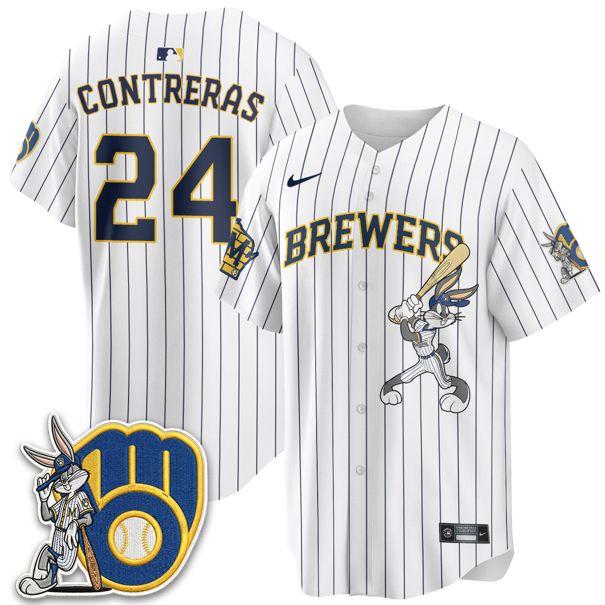 Milwaukee Brewers Bunny Edition Vapor Jersey - Stitched N1