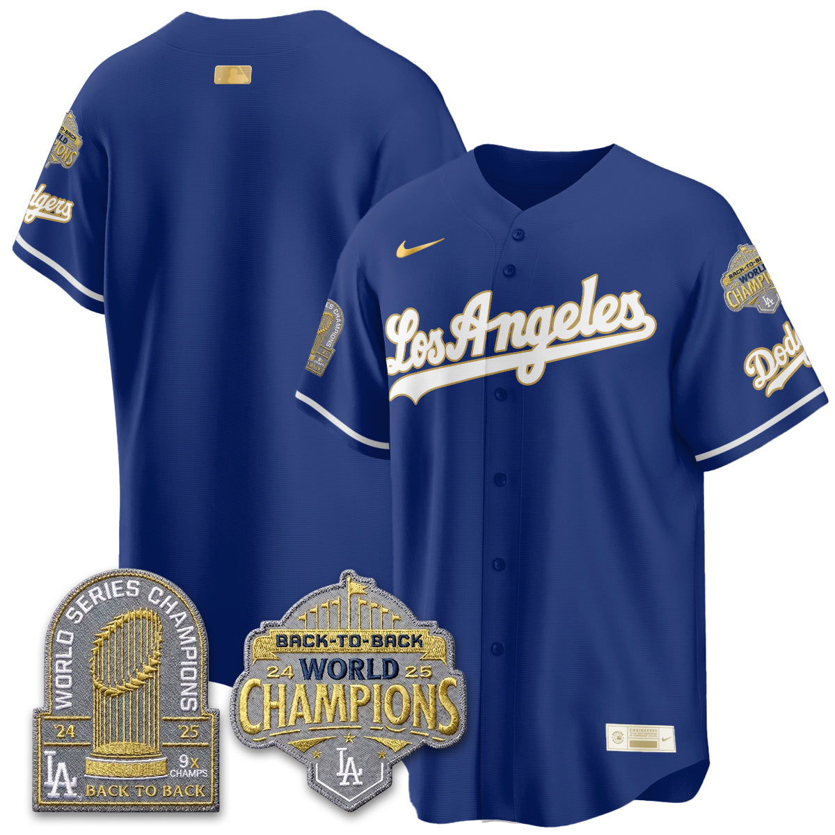 LAD Gold Collection Limited Gold Jersey - 9x & B2B Champs - All Stitched