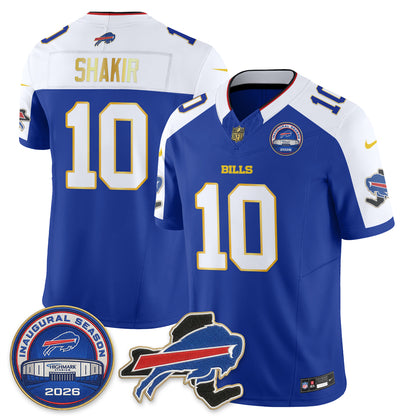 BUF 2026 Royal Gold Trim Edition Vapor Jersey - Stitched