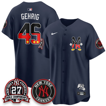 NYY x Mouse Vapor Limited Jersey - Stitched
