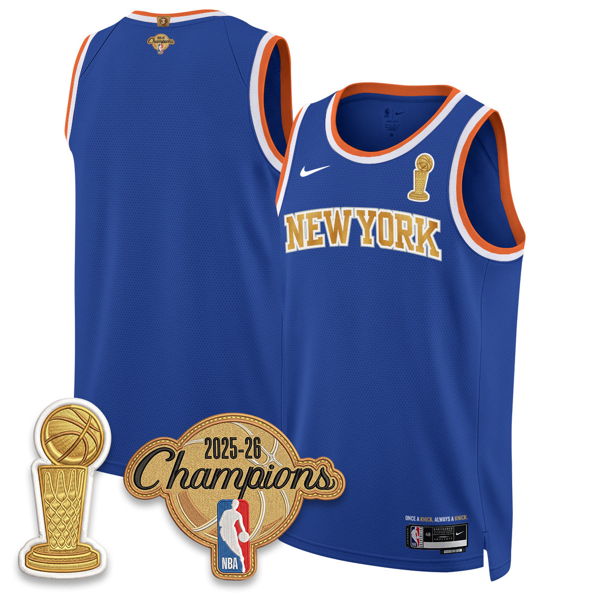 NYK Champions Night Vapor Jersey - Stitched