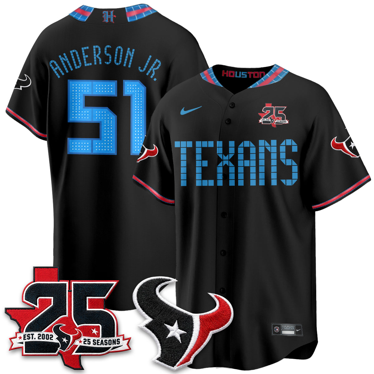 HOU 2026 Rivalries Baseball Vapor Jersey - Stitched