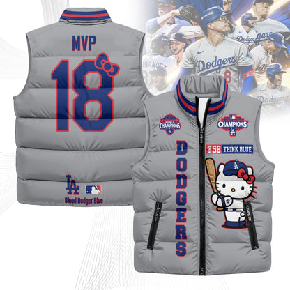 LAD x Meow KT Puffer Vest - Printed