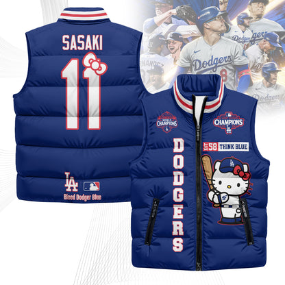 LAD x Meow KT Puffer Vest - Printed